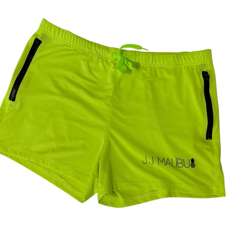 J.J. Malibu Neon Green Shorts